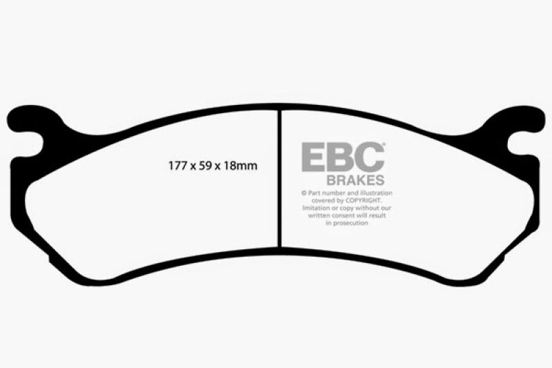 EBC DP61304 02 Cadillac Escalade 5.3 (Akebono rear caliper) Greenstuff Front Brake Pads