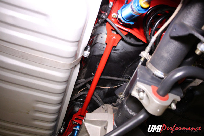 UMI Performance 4058-R 68-72 GM A-Body Rear Shock Tower Brace Bolt In