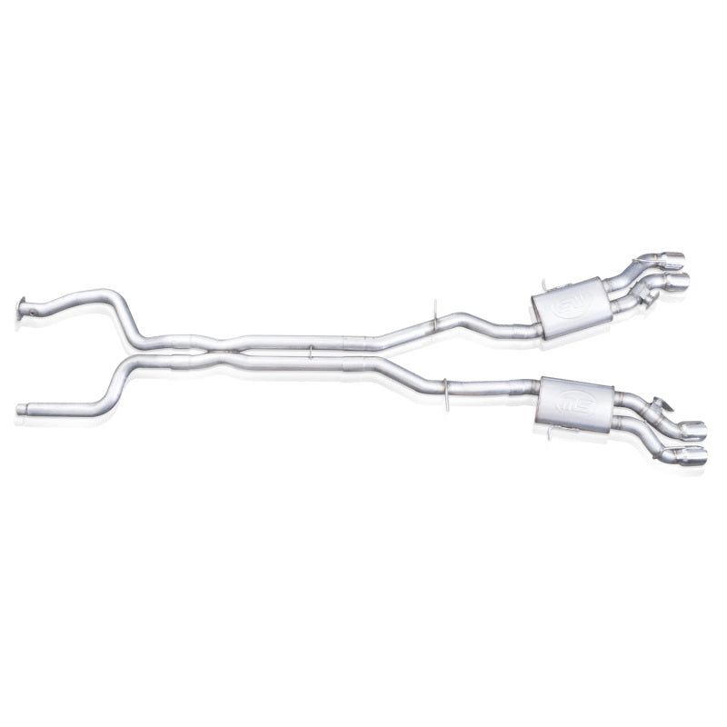 Stainless Works CTSV16CB 2016-18 Cadillac CTS-V Sedan Catback System Resonated X-Pipe Dual-Mode Mufflers