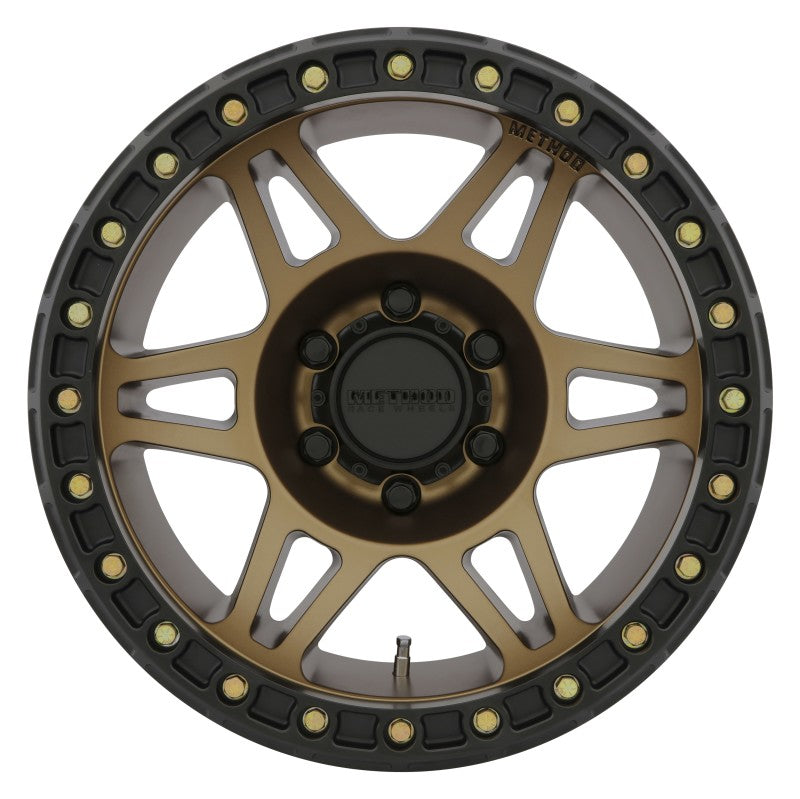 Method Wheels MR10679060944B Method MR106 Beadlock 17x9 -44mm Offset 6x5.5 108mm CB Method Bronze w/BH-H24125 Wheel