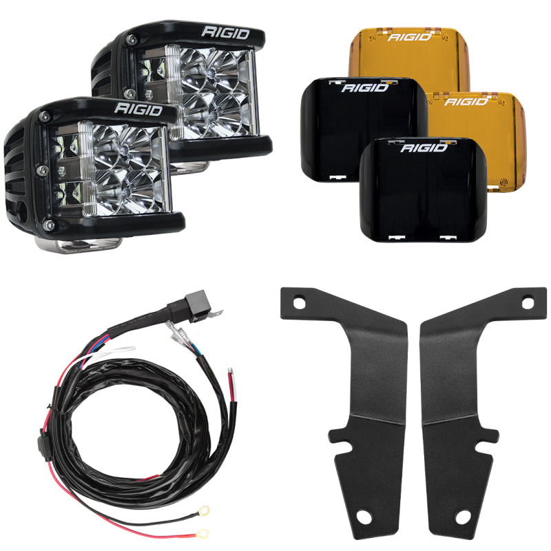 Rigid Industries 46703 10-20 Toyota 4Runner A-Pillar Light Kit w/D-SS Flood
