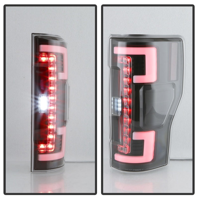 SPYDER 5085610 Spyder 17-18 Ford F250 (w/Blind Spot Sens./LED Model Only) LED Tail Lights-Blk ALT-YD-FS17BS-LED-BK