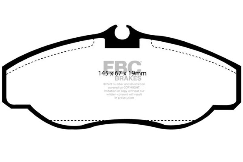 EBC DP61037 99-03 Land Rover Discovery (Series 2) 4.0 Greenstuff Front Brake Pads