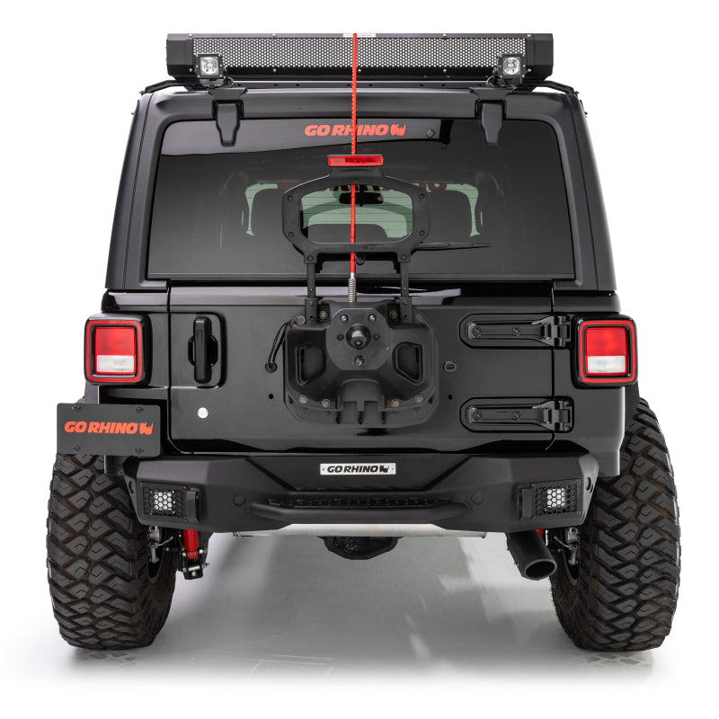Go Rhino 371100T 18-20 Jeep Wrangler JL/JLU Rockline Rear Stubby Bumper