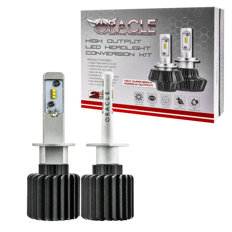 ORACLE Lighting 5243-001 Oracle H1 4000 Lumen LED Headlight Bulbs (Pair) - 6000K SEE WARRANTY