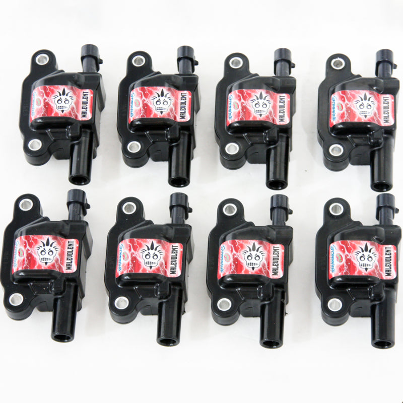 Granatelli Motor Sports 28-0514-CPM Granatelli 14-23 GM LT Malevolent Coil Packs - Black (Set of 8 )