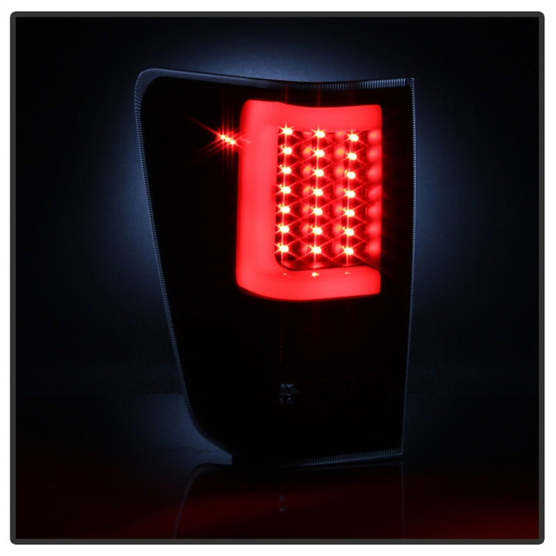 SPYDER 9038532 xTune 04-15 Nissan Titan Light Bar LED Tail Lights - Black (ALT-ON-NTI04-LBLED-BK)