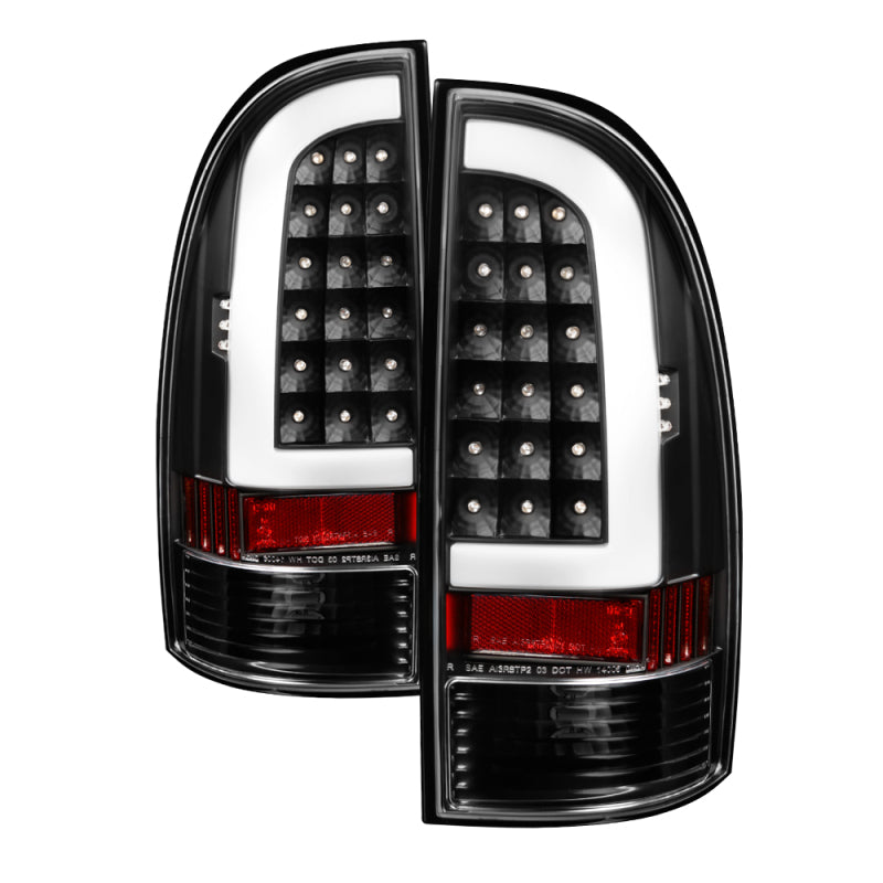 SPYDER 5082121 xTune Toyota Tacoma 05-15 Tail Lights - Light Bar LED - Black ALT-ON-TT05-LBLED-BK