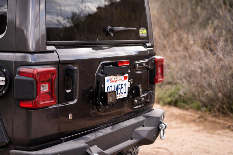 DV8 Offroad TSJL-03 18-22 Jeep Wrangler JL Spare Tire Delete Kit w/Light Mounts