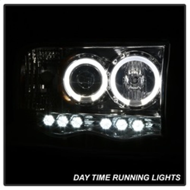 SPYDER 5009982 Spyder Dodge RAM 1500 02-05/RAM 2500 03-05 Projector Headlights LED Halo LED Chrm PRO-YD-DR02-HL-C
