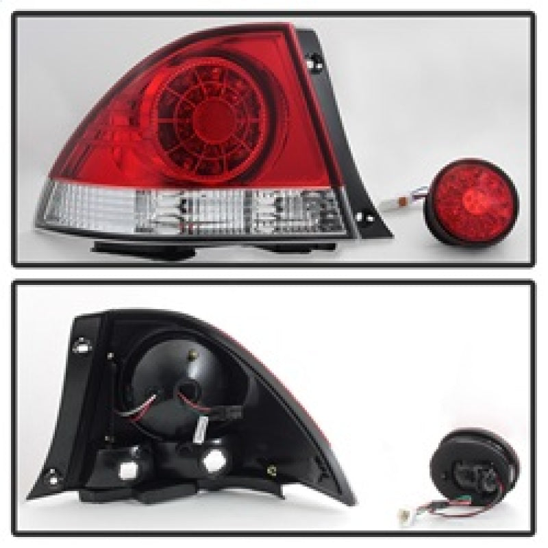SPYDER 5085061 Spyder 01-03 Lexus IS300 LED Tail Lights - Red Clear ALT-YD-LIS300-LED-SET-RC