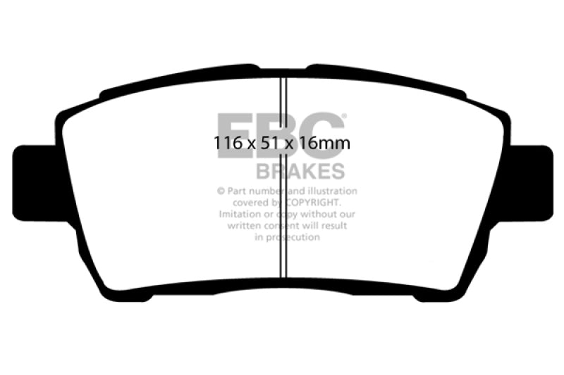 EBC DP31295C 11-15 Scion IQ 1.3 Redstuff Front Brake Pads