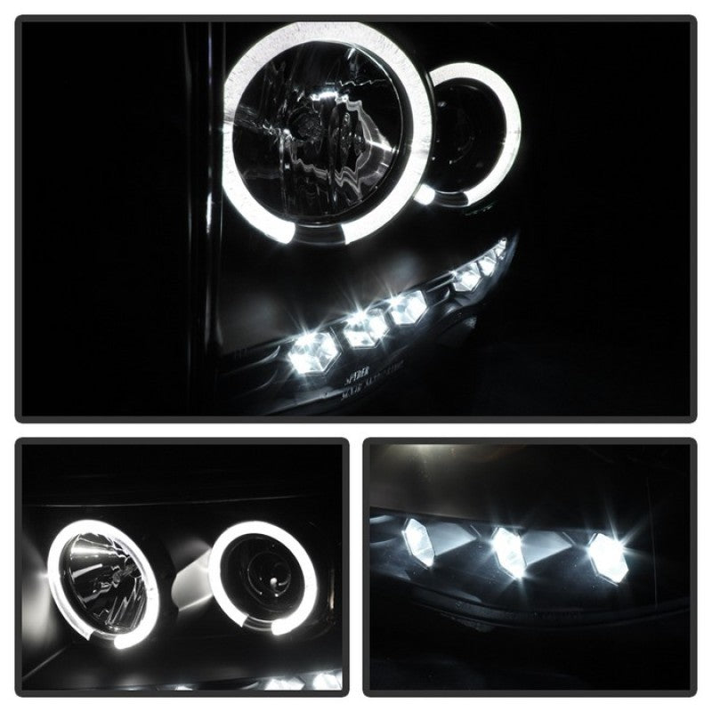 SPYDER 5009975 Spyder Dodge RAM 1500 02-05/RAM 2500 03-05 Projector Headlights LED Halo LED Blk PRO-YD-DR02-HL-BK