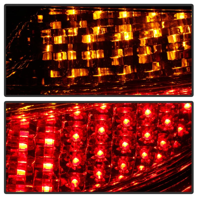 SPYDER 5013132 Xtune Porsche 911 996 ( Non 4S. Turbo. GT3 ) 99-04 LED Tail Lights Red Clear ALT-ON-P99699-LED-RC
