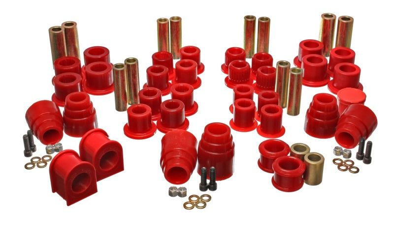 Energy Suspension 4.18120R 00-04 Ford Excursion 4WD Red Hyper-flex Master Bushing Set