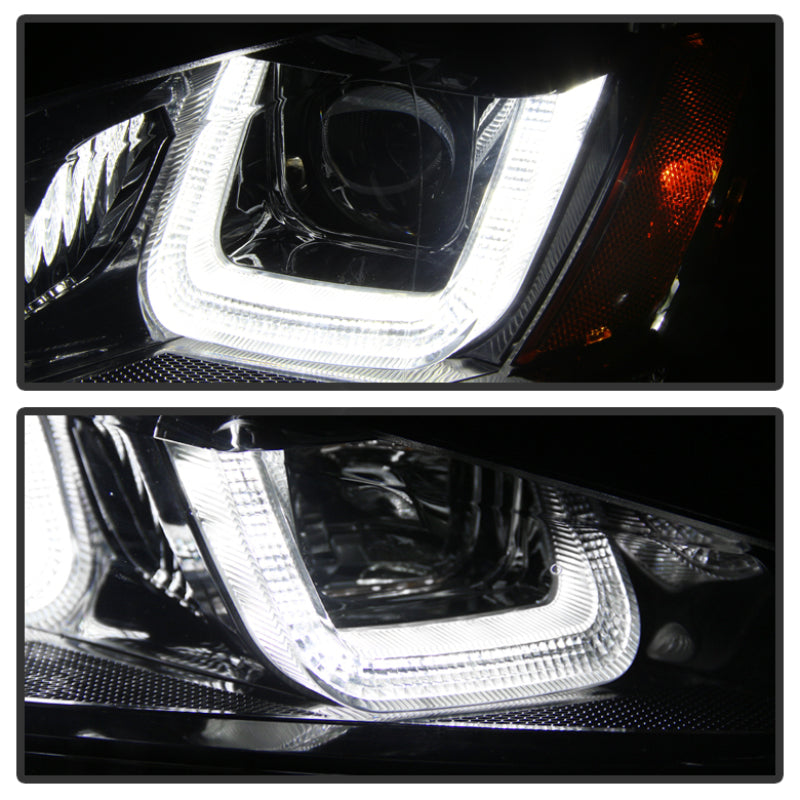 SPYDER 5080578 Spyder Volkswagen Golf VII 14-16 Projector Headlights DRL LED Blk Stripe Blk PRO-YD-VG15-BLK-DRL-BK