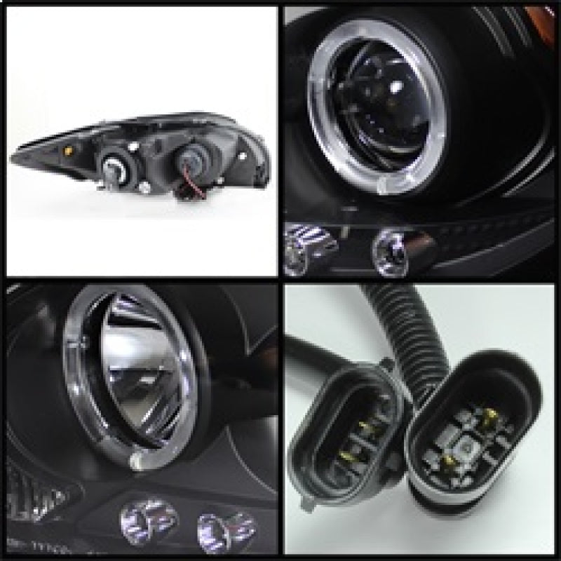 SPYDER 5073303 Spyder Scion TC 08-10 Projector Headlights LED Halo -Replaceable LEDs Blk PRO-YD-TTC08-HL-BK