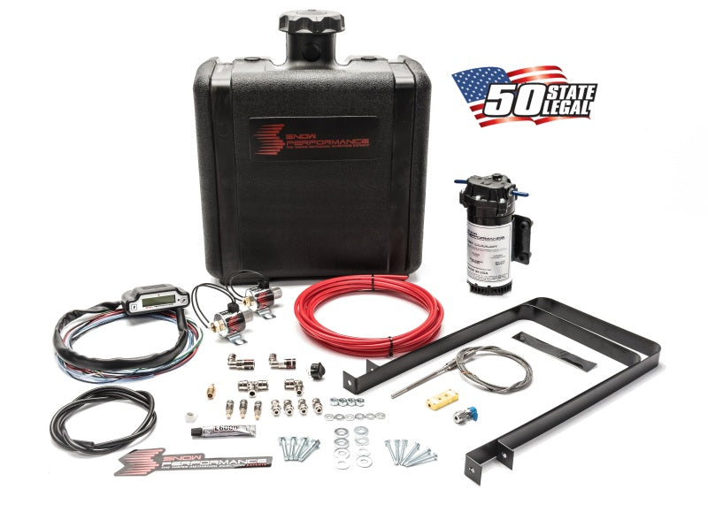 Snow Performance SNO-50100 Stg 3 Boost Cooler Water Injection Kit TD (Red Hi-Temp Tubing and Quick Fittings)