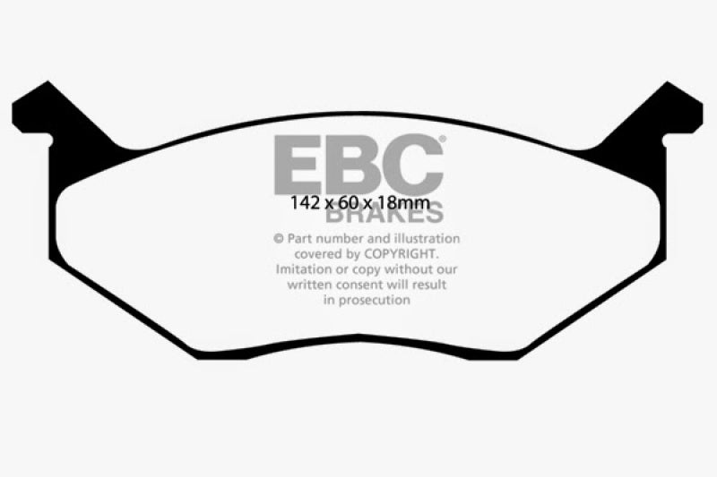 EBC 80-83 Chrysler Cordoba 3.7 Yellowstuff Front Brake Pads