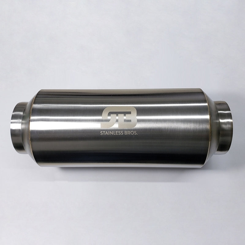 Stainless Bros 615-07613-1000 3.0in x 12.0in OAL Lightweight Muffler - Polished