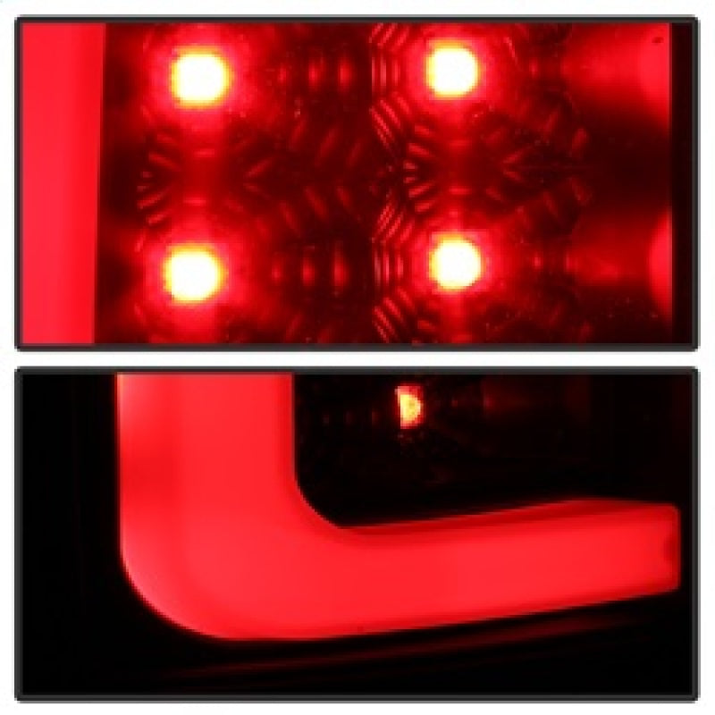 SPYDER 5084743 Spyder 07-13 GMC Sierra 1500 V2 Light Bar LED Tail Lights - Black (ALT-YD-GS07V2-LBLED-BK)