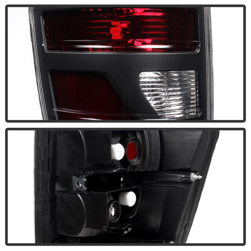 SPYDER 9033193 Xtune Honda Ridgeline Pickup 06-08 OEM Style Tail Lights Red Smoked ALT-JH-HRID06-OE-RSM
