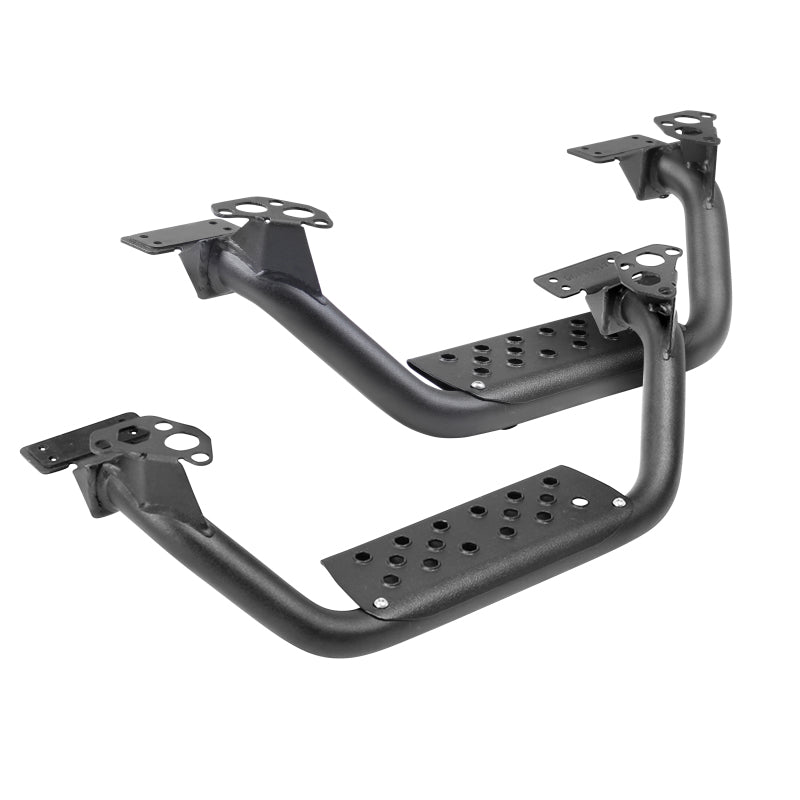 Go Rhino D6410000T Dominator Extreme D6 SideSteps - Tex Blk - 4in Drop Down Steps (Pair)