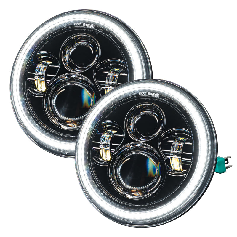 ORACLE Lighting 5769-123 Oracle 07-18 Jeep Wrangler JK Switchback LED Halo Headlights - Amber/White - Switchback SEE WARRANTY