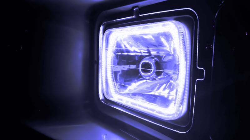 ORACLE Lighting 6908-001 Oracle Pre-Installed Lights 7x6 IN. Sealed Beam - White Halo SEE WARRANTY