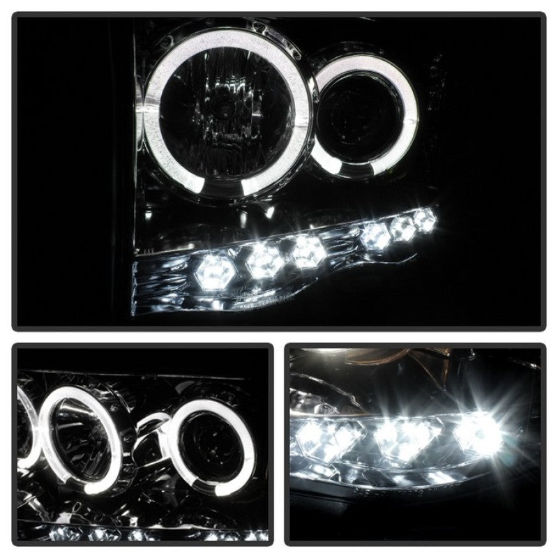 SPYDER 5009982 Spyder Dodge RAM 1500 02-05/RAM 2500 03-05 Projector Headlights LED Halo LED Chrm PRO-YD-DR02-HL-C