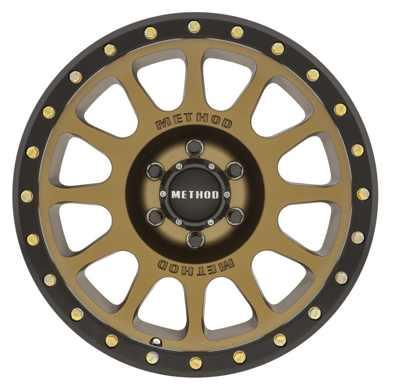 Method Wheels MR30589060900 Method MR305 NV 18x9 0mm Offset 6x5.5 108mm CB Method Bronze/Black Street Loc Wheel