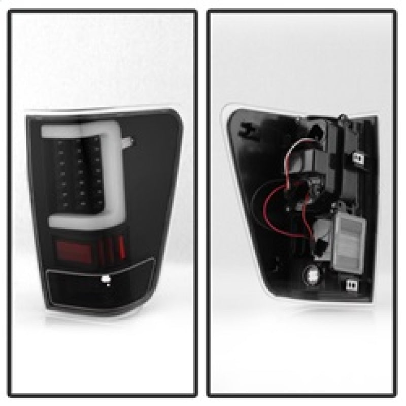 SPYDER 9038532 xTune 04-15 Nissan Titan Light Bar LED Tail Lights - Black (ALT-ON-NTI04-LBLED-BK)