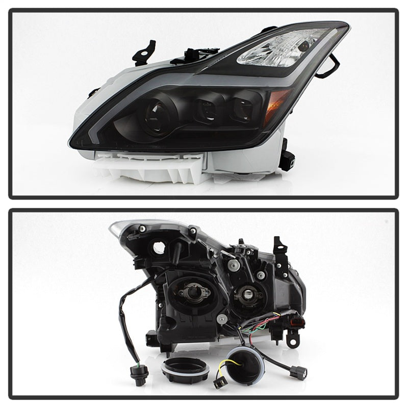 SPYDER 9039331 xTune Infiniti G37 Coupe (non-AFS) 08-15 Projector Headlights - Black PRO-JH-IG3708-2D-LB-BK